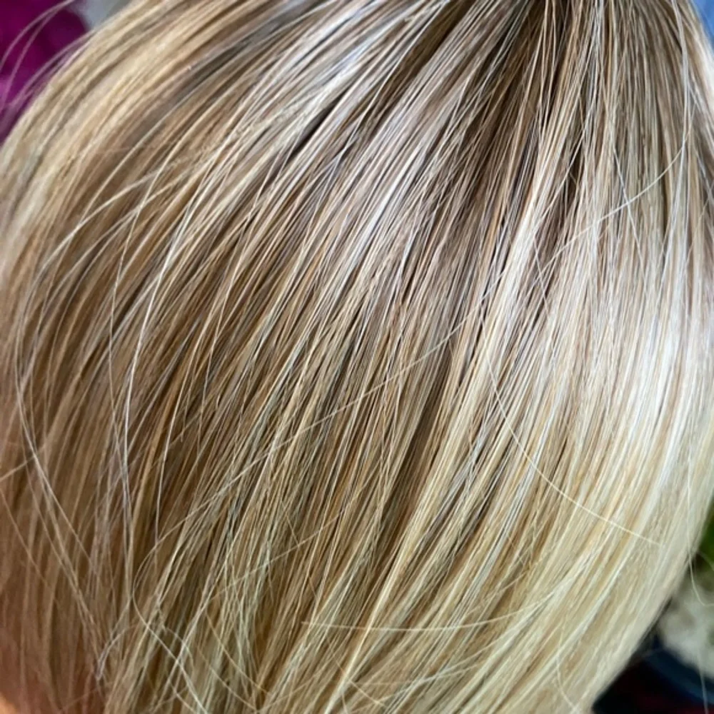 Champagne dirty blonde lace bob wig